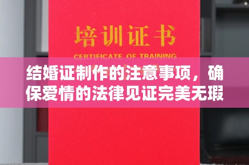 砚山结婚证制作的注意事项，确保爱情的法律见证完美无瑕